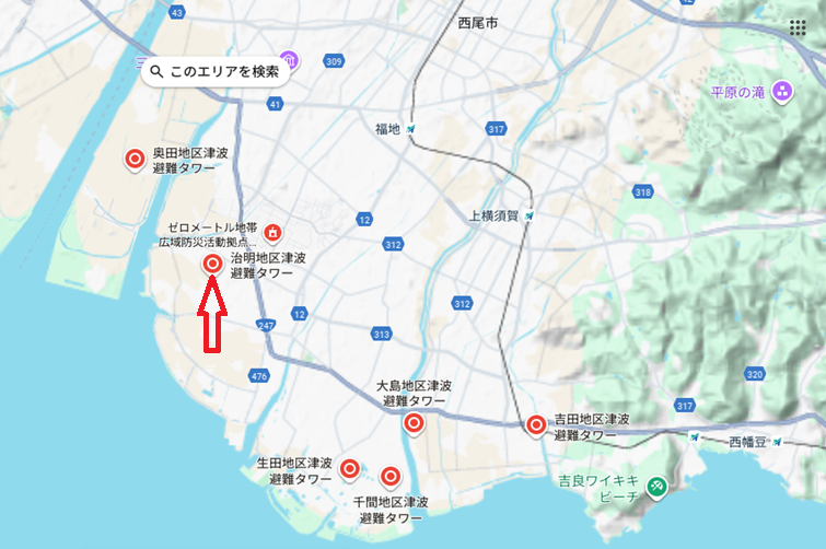 津波避難タワー・ゼロメートルマップR7.11 - コピー